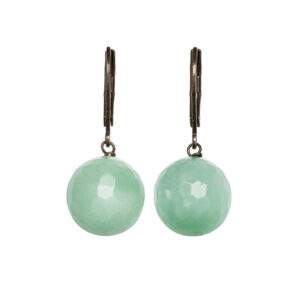 Pepelù - Moon earrings in brass and semi-precious stones